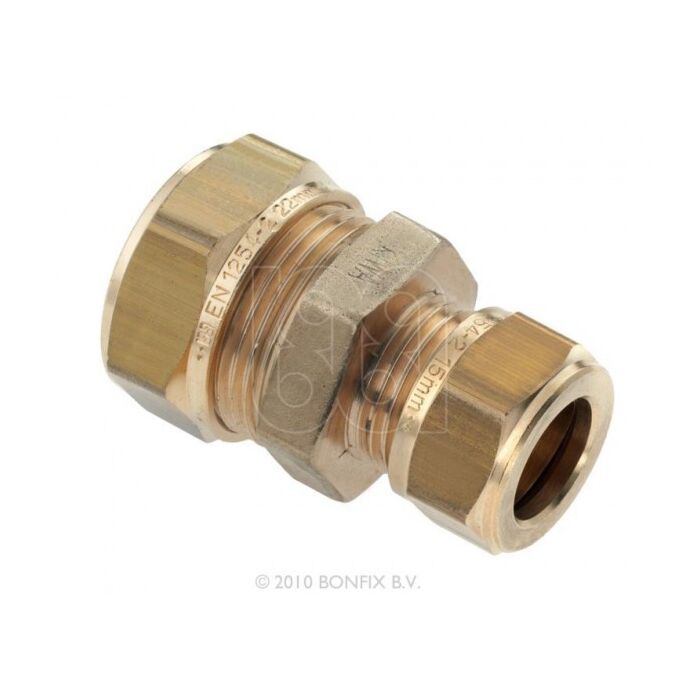 Bonfix messing verloopkoppeling knel 12 X 10 mm