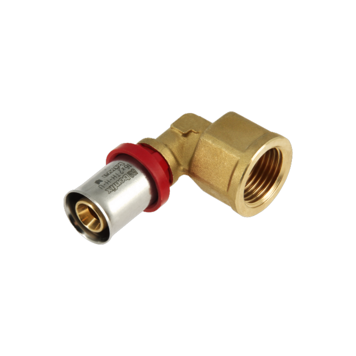 Bonfix Alu-pers knie 90° binnendraad 16 mm x 3/4"
