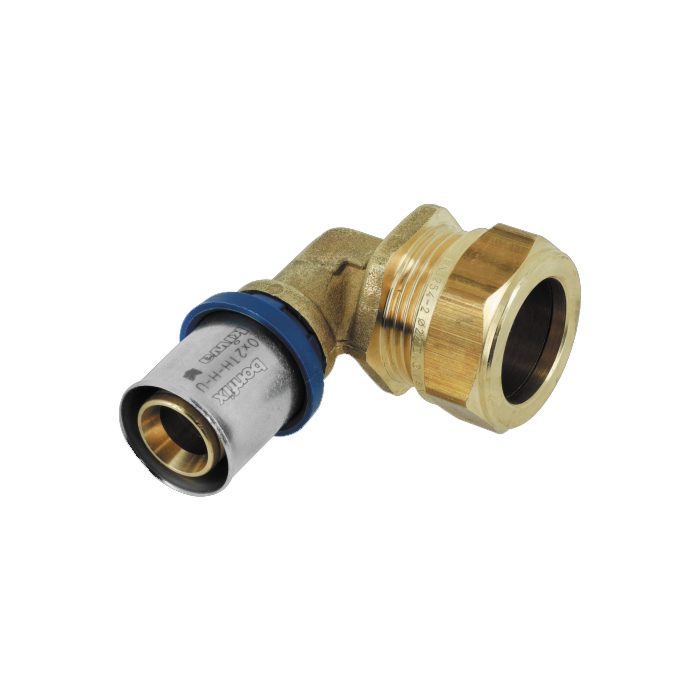 Bonfix Alu-pers knie 20 mm x knel 22 mm