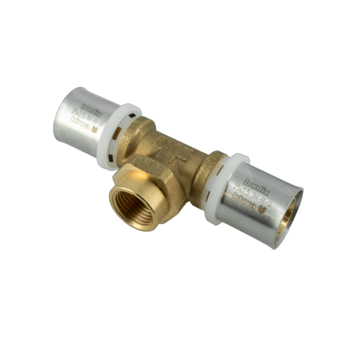 Bonfix Alu-pers T-stuk binnendraad 25 mm x 1/2" 