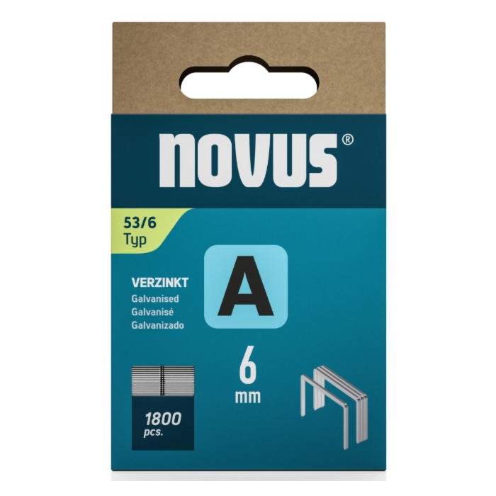Novus nieten dundraad A 53/6 mm - 1800 Stuks