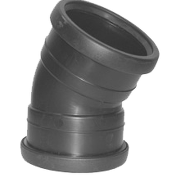 PP BOCHT ZWART 2 x Manchet 90mm 30 graden