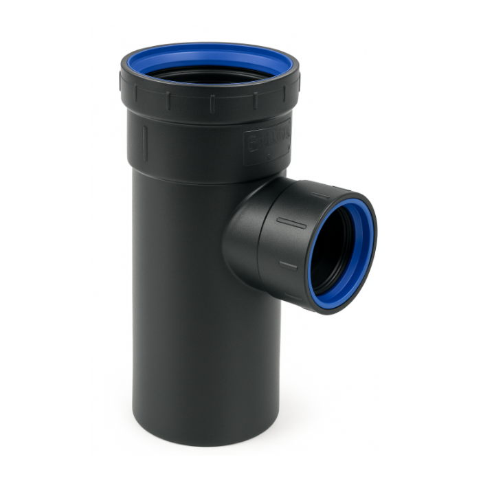 PP verloop T-stuk 90° 2x MA / Spie