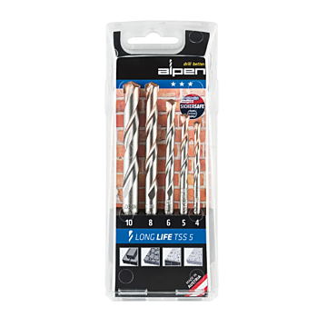 Alpen steenborenset Long Life 5-delig